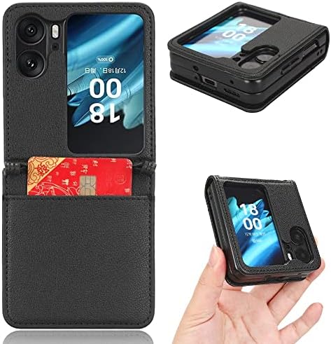 Mobiltelefonok Flip Esetekben Kompatibilis Oppo find N2 Prémium Flip Bőr Flip Cover, Ultra-Vékony Bőr Ütésálló Védelem esetben