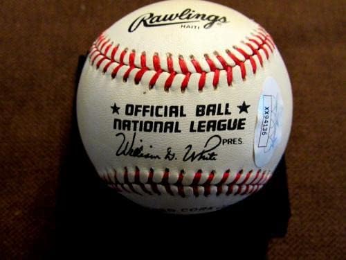 Hank Aaron Al Downing Hr 715 Bátrabbak Dodgers Hof Aláírt Auto Onl Baseball Szövetség Loa - Dedikált Baseball