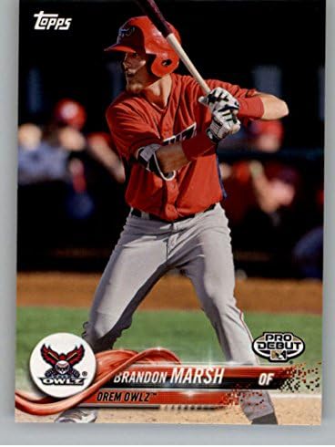 2018 Topps Pro Debütáló 155 Brandon Marsh Orem Owlz Hivatalos MiLB Baseball Trading Card Nyers (NM vagy Jobb) Feltétel