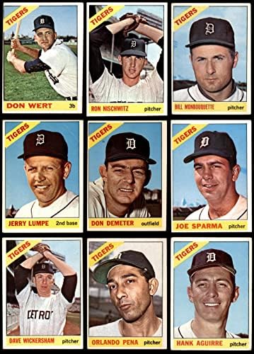 1966 Topps Detroit Tigers Alacsony Száma Csapat készen áll Detroit Tigers (Set) VG Tigrisek