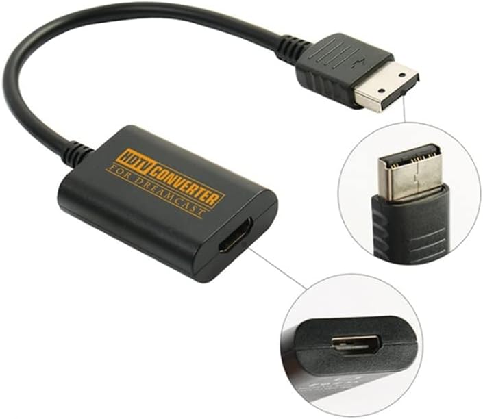HDMI-Kompatibilis Átalakító Adapter Sega Dreamcast Konzol, HDMI-Kompatibilis/HD-Link Kábel Dreamcast 480I,480P,576I