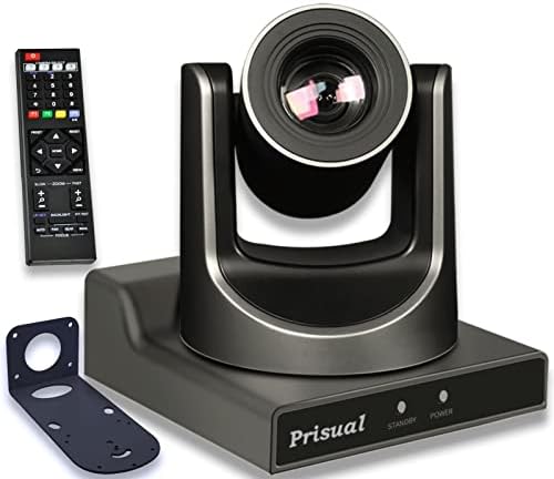 Prisual PTZ Kamera, 30X Optikai Zoom HDMI/SDI/IP PTZ Csomag (3pcs) IP Joystick Vezérlő PoE Billentyűzet,Tartalmazza a 4 Elem