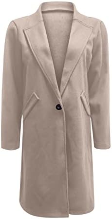 PETYCZEN Árok Kabátok Női Plus Size Téli Kabát Hajtókáját Hosszú Ujjú Borsó Kabátok, Alkalmi Gyapjú Hosszú Blézer Kabát Kabát