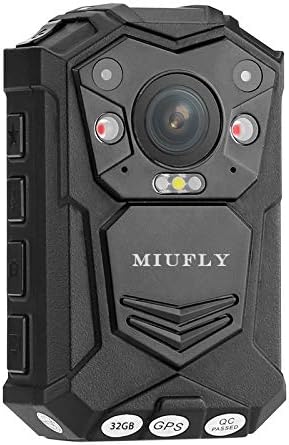 MIUFLY 1296P HD Rendőri Szerv Kamera, 2 Hüvelykes Kijelző, éjjellátó, Beépített 32G Memória, majd a GPS-Biztonsági