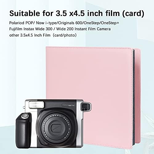2Packs,192 Zsebbel fotóalbum a Fujifilm Instax Széles, 300, Polaroid 600-3-as Típusú.5x4.5 Hüvelykes Film, Album, Kompatibilis