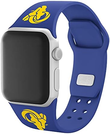 A játék Los Angeles Rams Szilikon Sport Karóra Zenekar Kompatibilis Apple Watch42/44/45mm