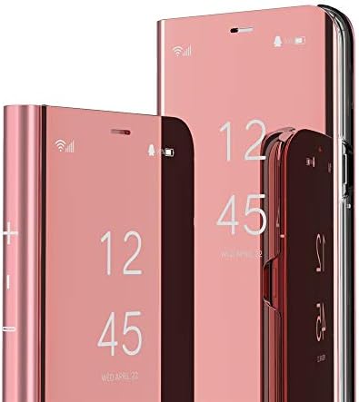 Asdsinfor Kompatibilis a Xiaomi Mi 12 / Mi 12X Esetben Vékony, Elegáns, Luxus smink Tükör Esetben Multi-Function Flip állvánnyal