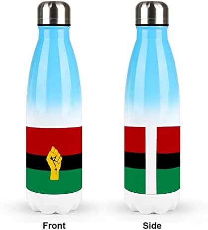 Fekete Hatalom Afrikai Zászló 17oz Sport, Víz, Üveg, Rozsdamentes Acél Vákuum Szigetelt Cola Forma Újrafelhasználható Sport