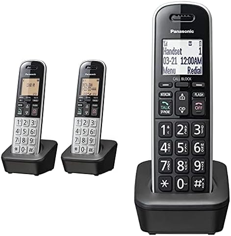 Panasonic KX-TGB812S Kompakt, Vezeték nélküli Telefon DECT 6.0, Hívja Blokk, Hívófél-AZONOSÍTÓ, Több Megjelenítési Nyelvek