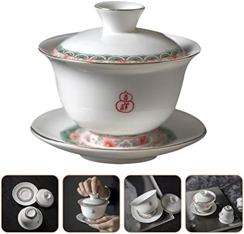 Happyyami Irodai Dekoráció Japán Tea Csésze Nagy Utazási Bögre 1 Állítsa Kínai Stílusú Tea Csésze Retro Tea A Tálat Finom