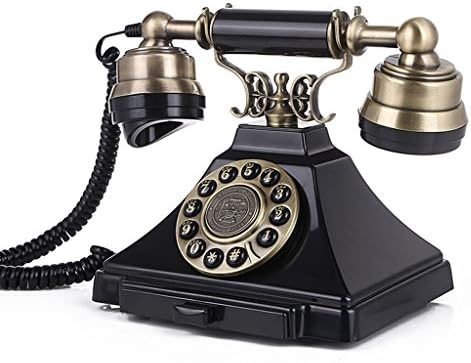 Sam@ Kontinentális Antik Vezetékes Telefon Retro Fém Törzs Otthoni Vezetékes Vezetékes Telefonok