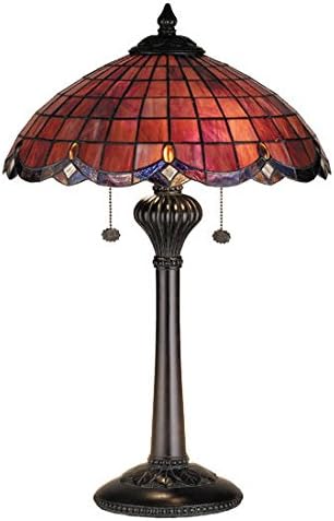 Ólomüveg Tiffany Style Elan Lámpa Asztali Lámpa Árnyékában