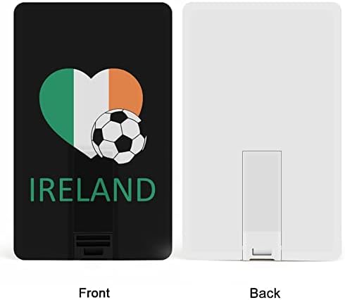 A szerelem Írország Labdarúgó Hitelkártya USB Flash Személyre szabott Memory Stick Kulcsot Tároló Meghajtó 32G
