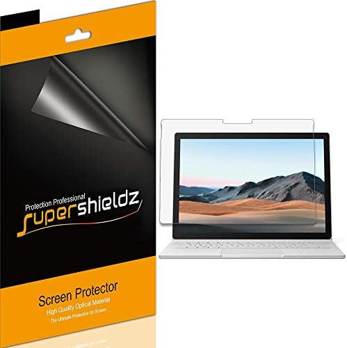(3 Csomag) Supershieldz Célja a Microsoft Surface Book 3 (13.5 hüvelyk) képernyővédő fólia, Nagy Felbontású Clear Pajzs (PET)
