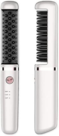 WALNUTA Vezeték nélküli Hajkiegyenesítő Ecset USB Újratölthető Forró Comb Hordozható hajvasalót Szakmai Haj, Lapos Vas (Szín