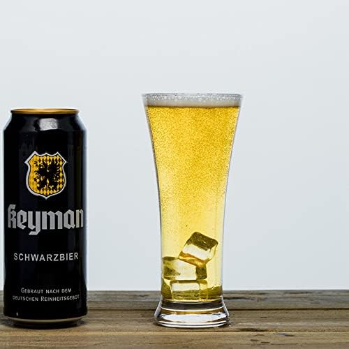 Kreatív üveg sört bögre, nagy, átlátszó sört bögre kis német kézműves sör bögre (2 db) (285ML)