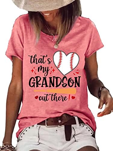 Ez az Én Unokám Ott Baseball Tshirt Baseball Szerető Szív Póló, Vicces Póló, Maximum