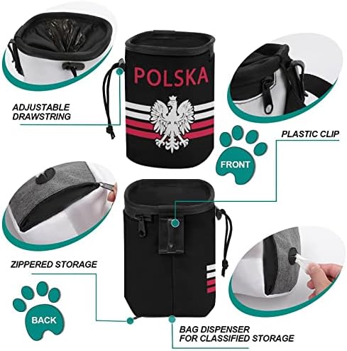 Lengyel Zászló - Polska Sas Kutya Kezelésére Tok Aranyos Képzés Táska kutyaeledel Táskák Derék vállpánt