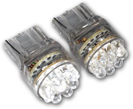 Tuningpros LEDX2-T20-R15 T20 Ék LED Izzók, 15 Piros LED 4-pc-be