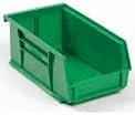 Műanyag Rakható Bin 4-1/8 x 7-3/8 x 3, Zöld - Sok 24
