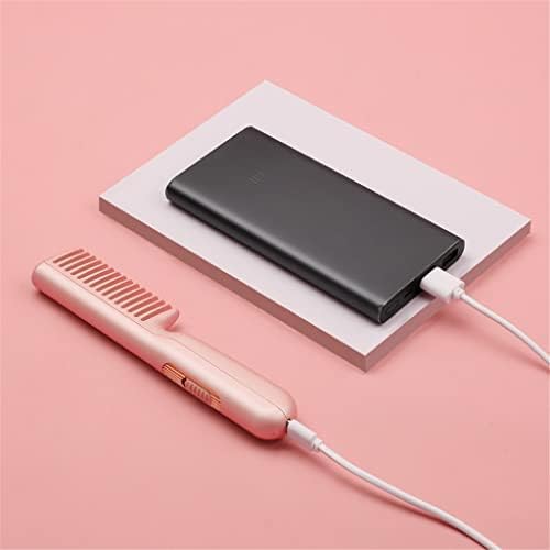 XWWDP Hordozható hajvasalót Comb USB Töltés Negatív Ion hajápolás Multifunkcionális Hajsütővas, Stílus Forró Comb (Szín :