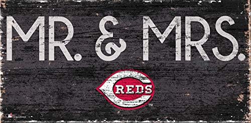 MLB Cincinnati Reds Unisex Cincinnati Reds Mr & Mrs Jel, Csapat Színű, 6 x 12
