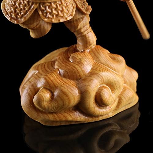 ZAMTAC Kínai Stílusú Kung-Fu Majom Fa Kézműves Bútor Kisebb Gyermekek Ajándék - (Szín: Kung Fu Majom, Mérete: 9.8 CM)