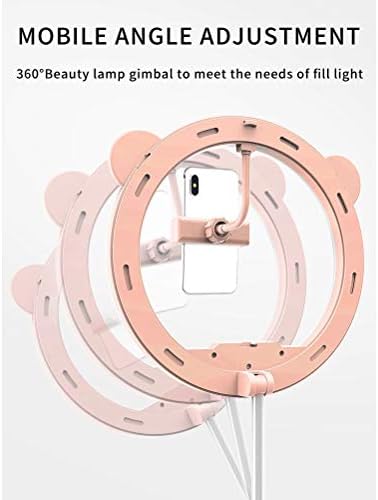 LEPSJGC 10 LED Összecsukható Test Gyűrű Fény Tricolor Töltse ki a Fényt Elviselni a szép Smink Fotózás Videó Élő közvetítés