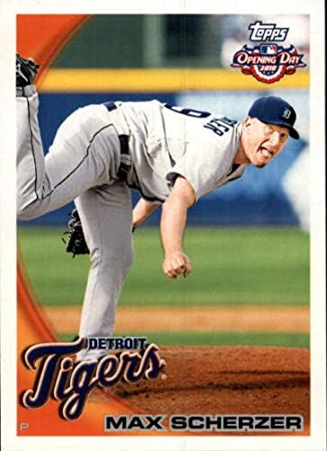 2010 Topps Nyitó Nap 97 Max Scherzer Detroit Tigers MLB Baseball Kártya NM-MT