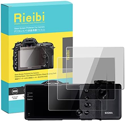 (3 Csomag) Rieibi Képernyő Védő Sigma DP0/DP1/DP2/DP3 Quattro Kamera - 0.33 mm 9H Keménység Sigma dp0q/dp1q/dp2q/dp3q Edzett