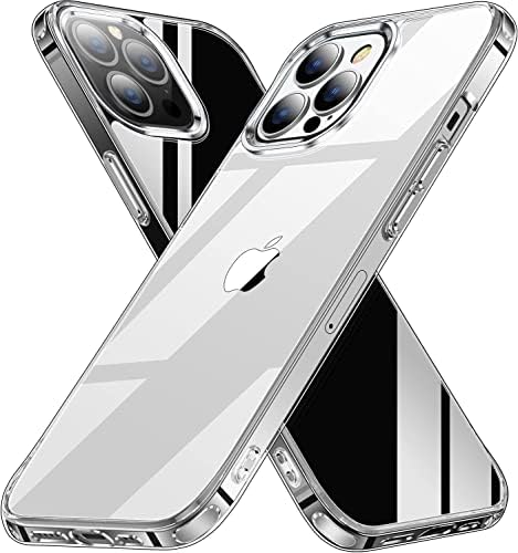 AEDILYS Ütésálló iPhone 13 Pro Max Esetben a[ Nem-Sárgás][15FT Katonai Csepp Védelem] [karcálló],Védő Ütésálló Slim Vékony