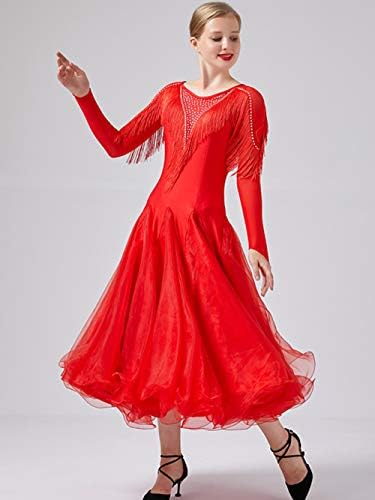 YUMEIREN béren kívüli társastánc Ruha Modern Tánc, Flamenco Keringő Ruha általános Gyakorlat, hogy Viselni a Verseny Jelmez