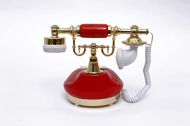 HOUKAI Antik Telefon Vezetékes Régimódi Telefon Gombot, Telefonos, LCD Kijelző Klasszikus Kerámia Retro Telefon