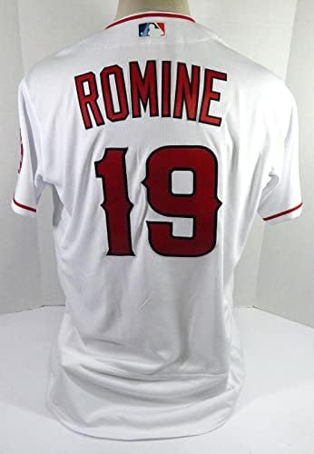 2022 Los Angeles az Angyalok Austin Romine 19 Játék Kiadott Fehér Jersey 46 DP39485 - Játék Használt MLB Mezek