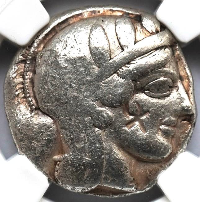GR 440-404 BC Ókori Görögország Antik görög Ezüst Érme Tetradrachm Jól NGC