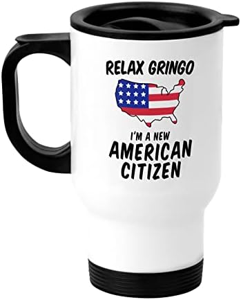 Az amerikai Állampolgárság Ajándékokat. Nyugi Gringó vagyok egy Új Amerikai Állampolgár Bevándorló Bögre. Ajándék ötlet a