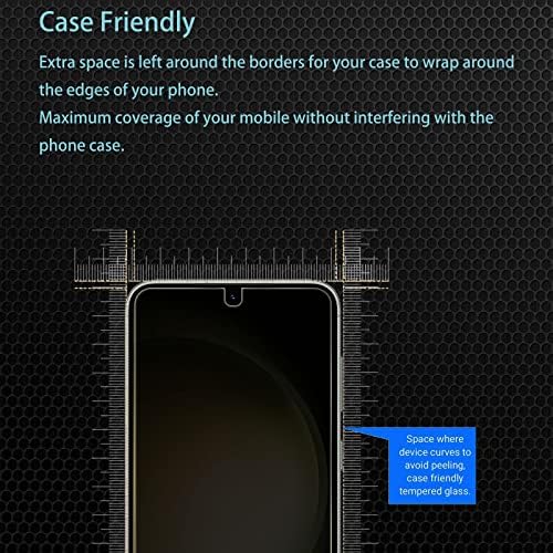 CHRINECY [4 Csomag] 2 Csomag Adatvédelmi képernyővédő fólia Samsung Galaxy S23 Plusz 6.6 Hüvelyk 2 Csomag Kamera Lencséjét