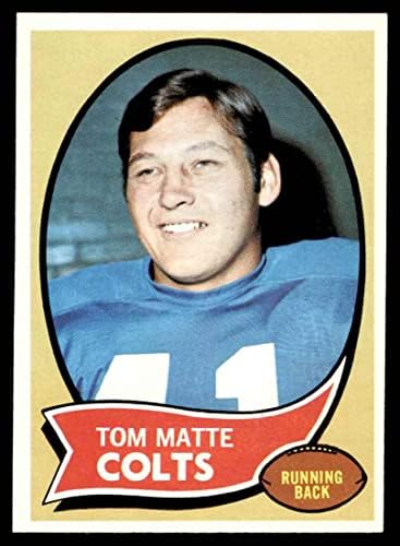 1970 Topps 142 Tom Matte Baltimore Colts (Foci Kártya) EX/MT Colts Ohio St.