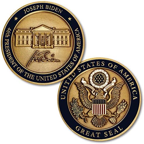 Joeseph Biden 46 Az Egyesült Államok Elnöke Kihívás Érme