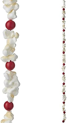 RAZ Behozatal Popcorn Berry Karácsonyi Koszorú 5.5 Méter