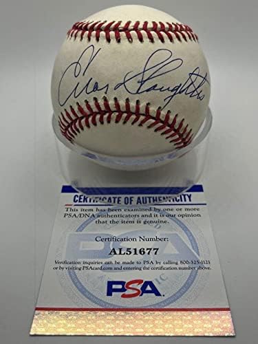 Enos Vágási Bíborosok Aláírt Autogramot Hivatalos MLB Baseball PSA DNS - *77 - Dedikált Baseball