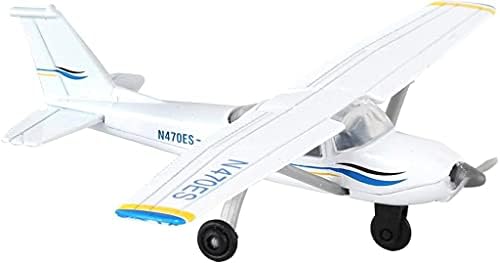 Runway24 RW065 Cessna 172 2000 Skyhawk Fehér Kék 1:87-es Méretarányú Fröccsöntött a Kifutón