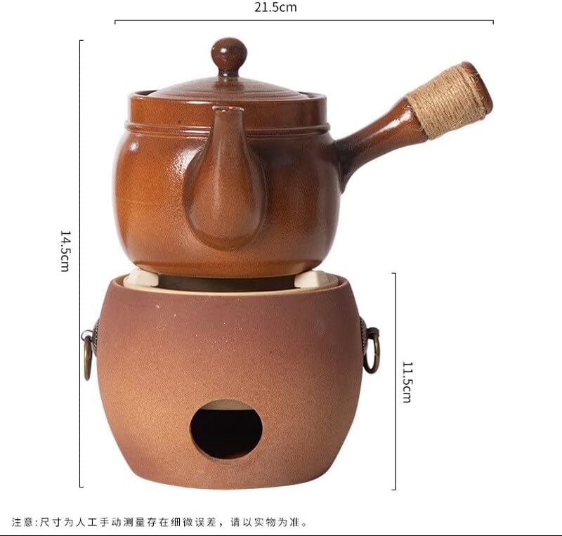 Kemence átalakulás retro meleg tea tűzhely magas hőmérsékletű ellenálló kerámia teáskanna meghatározott oldalfogantyú szén