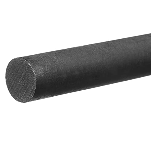 Delrin Acetal Homopolimer Műanyag Rúd, Fekete, 2-1/2 Átmérőjű x 3 ft. Hosszú