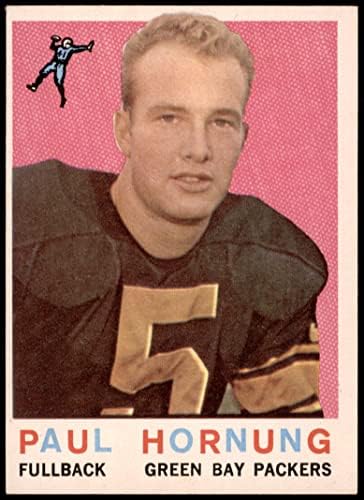 1959 Topps 82 Paul Hornung Green Bay Packers (Foci Kártya) EX Packers, a Notre Dame