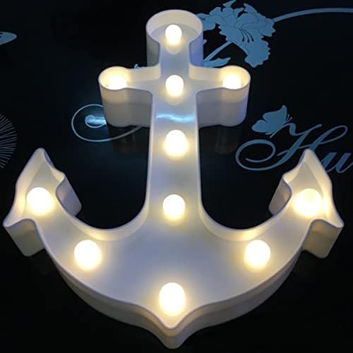 MAVARO 3pcs Díszítő Dekoráció Gyerekek Fény Horgony Este Haza Hajó Fehér Hálószoba Led Lámpa