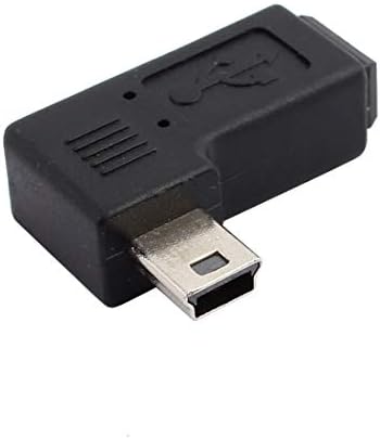 Aexit Balra Ferde Flash Kiegészítők 90 Fokos Mini USB-5-Tűs Férfi 5-Pin Női Adapter Gyűrűk Adapter Csatlakozó