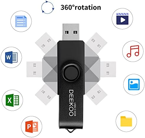 DEEKOO pendrive 32GB pendrive pendrive-okat pendrive-ot 2Pack 32 GB USB 2.0 Flash drive Vegyes Színek: Fekete, Zöld