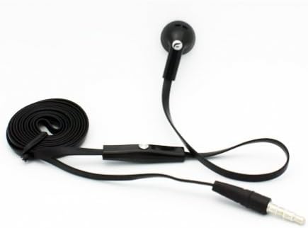Lapos Kábel, Fekete Kihangosító Mono Fülhallgató Egyetlen Fülhallgató Fülhallgató Mikrofon Sprint Kyocera Milano, Sprint