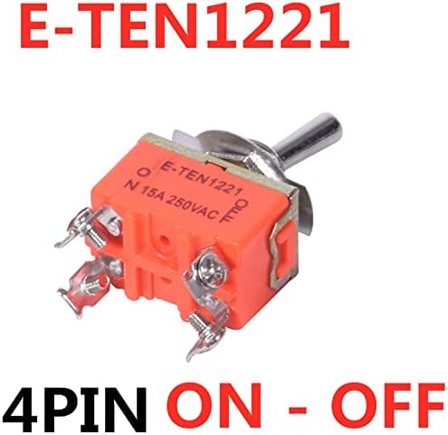 WEREVU 1db 15A 250V SPST 2 4 6 Terminál ON Off Kapcsoló segítségével Egyéni Reteszelő (Szín : E-TEN1221)